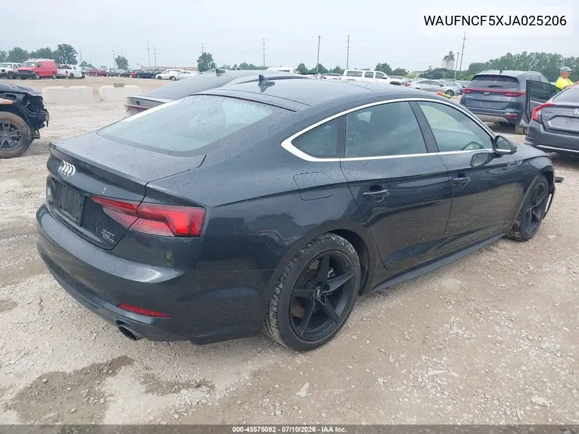 2018 Audi A5 2.0T Premium VIN: WAUFNCF5XJA025206 Lot: 45575092