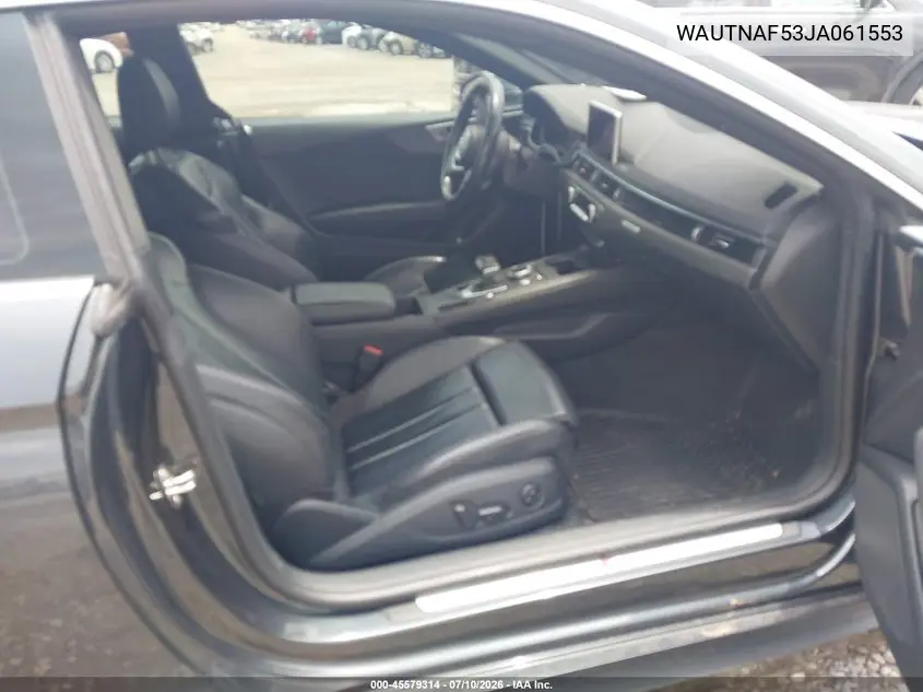 2018 Audi A5 2.0T Premium VIN: WAUTNAF53JA061553 Lot: 45579314
