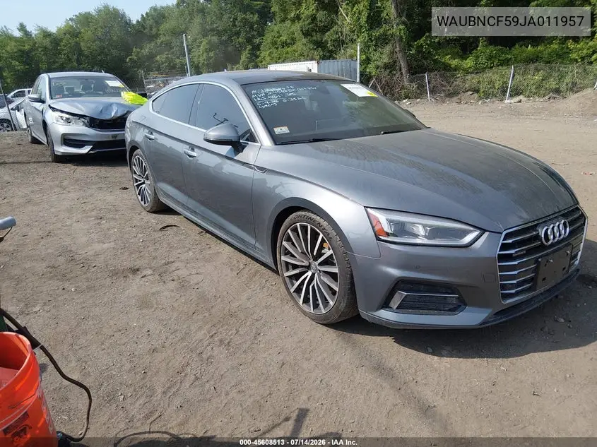 2018 Audi A5 2.0T Premium VIN: WAUBNCF59JA011957 Lot: 45608513