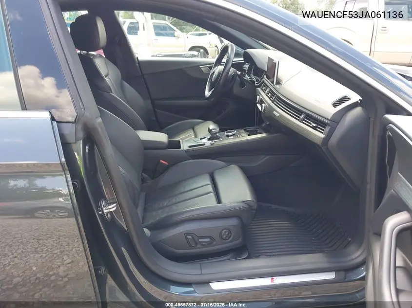 2018 Audi A5 2.0T Premium VIN: WAUENCF53JA061136 Lot: 45657872