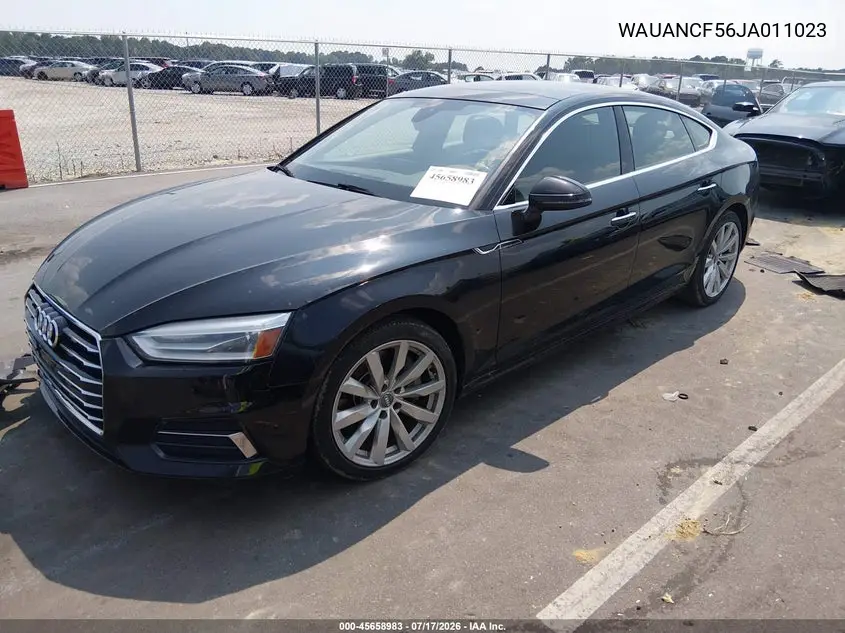 2018 Audi A5 2.0T Premium VIN: WAUANCF56JA011023 Lot: 45658983