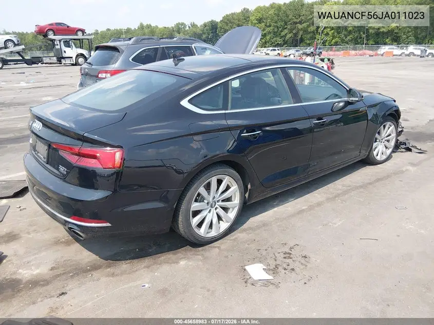 2018 Audi A5 2.0T Premium VIN: WAUANCF56JA011023 Lot: 45658983