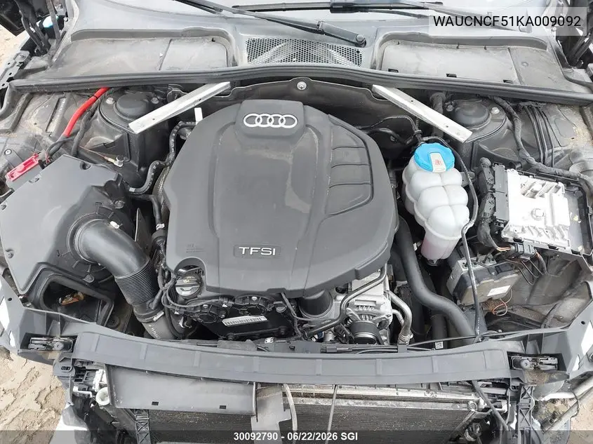 2019 Audi A5 Prestige VIN: WAUCNCF51KA009092 Lot: 30092790
