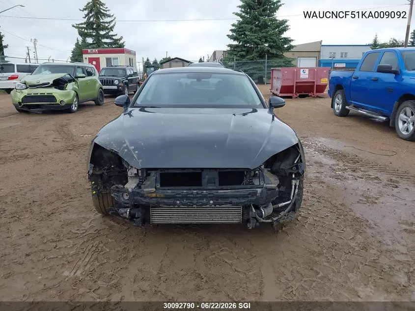 2019 Audi A5 Prestige VIN: WAUCNCF51KA009092 Lot: 30092790