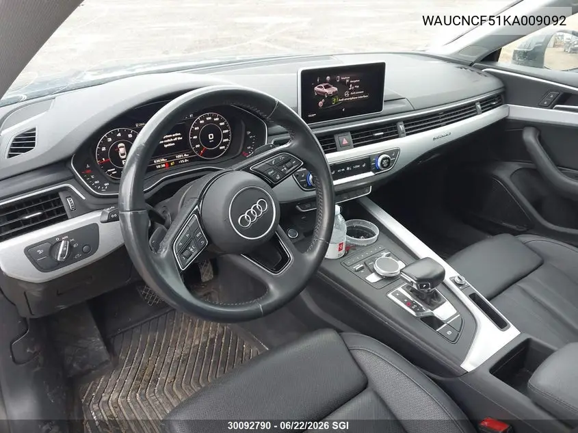 2019 Audi A5 Prestige VIN: WAUCNCF51KA009092 Lot: 30092790