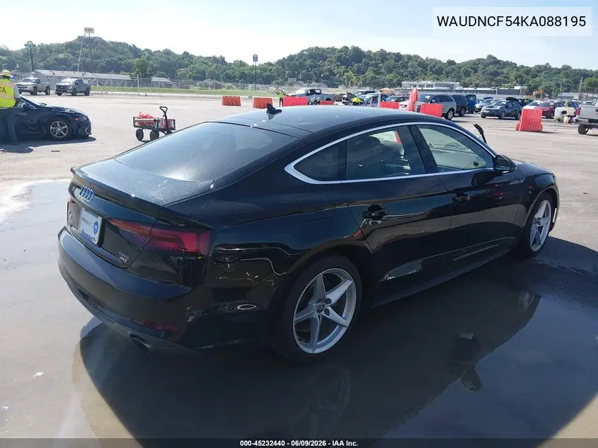 2019 Audi A5 45 Premium VIN: WAUDNCF54KA088195 Lot: 45232440