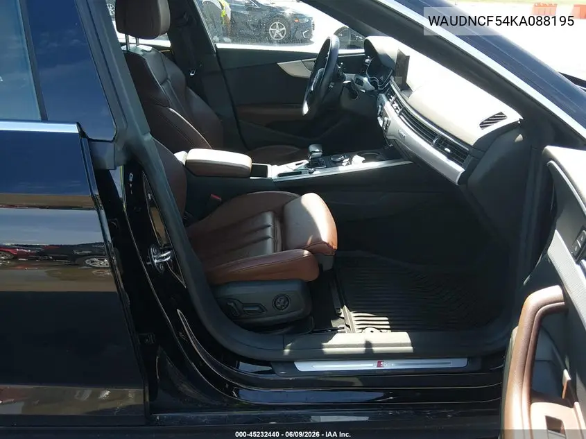2019 Audi A5 45 Premium VIN: WAUDNCF54KA088195 Lot: 45232440