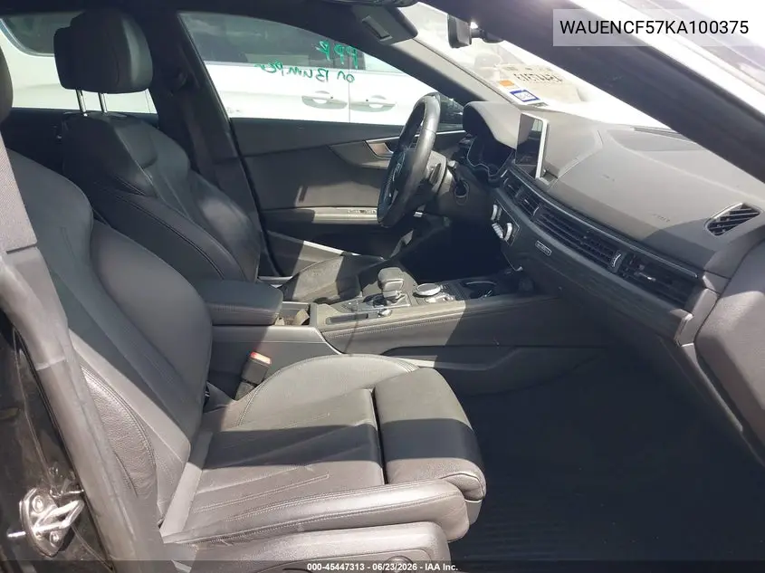 2019 Audi A5 45 Premium VIN: WAUENCF57KA100375 Lot: 45447313