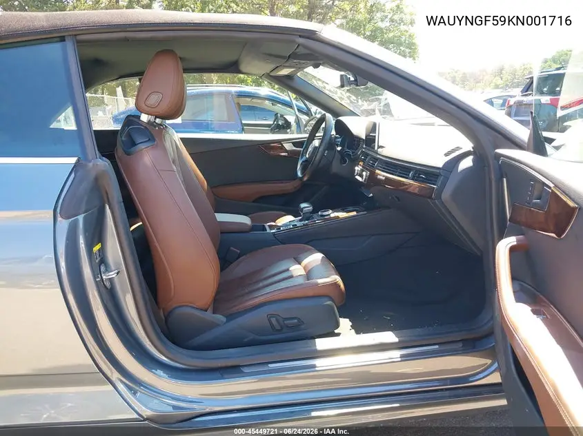 2019 Audi A5 45 Premium VIN: WAUYNGF59KN001716 Lot: 45449721