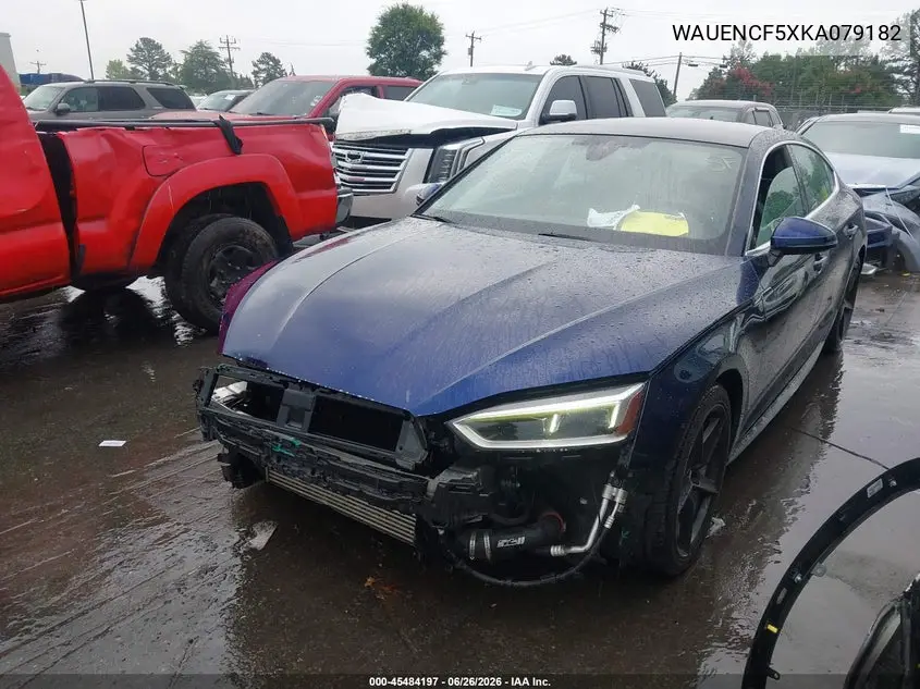 2019 Audi A5 45 Premium VIN: WAUENCF5XKA079182 Lot: 45484197
