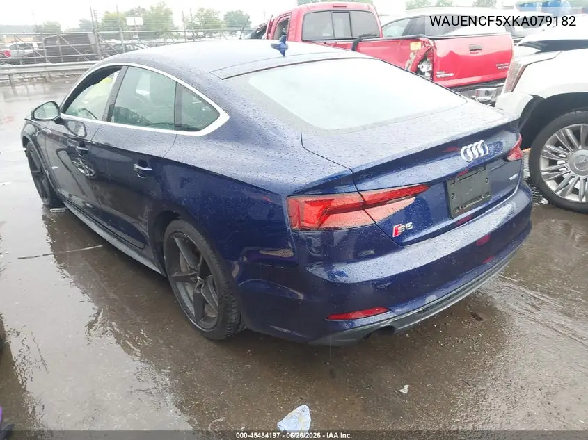 2019 Audi A5 45 Premium VIN: WAUENCF5XKA079182 Lot: 45484197
