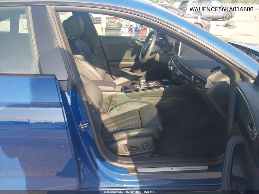 2019 Audi A5 45 Premium VIN: WAUENCF56KA016600 Lot: 45525550