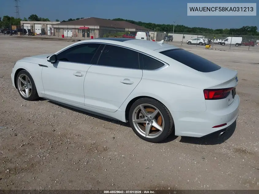 2019 Audi A5 45 Premium VIN: WAUENCF58KA031213 Lot: 45529643