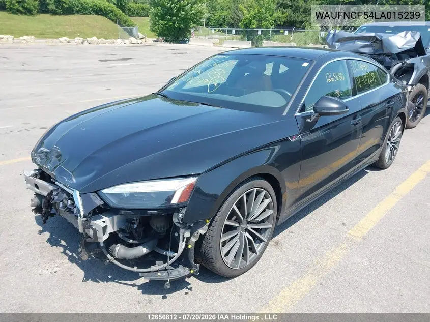 2020 Audi A5 2.0T Progressiv VIN: WAUFNCF54LA015239 Lot: 12656812