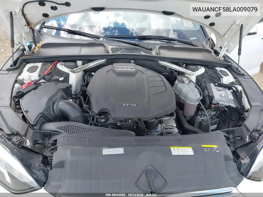 2020 Audi A5 Sportback Premium 45 Tfsi Quattro S Tronic VIN: WAUANCF58LA009079 Lot: 45443556