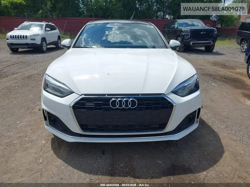2020 Audi A5 Sportback Premium 45 Tfsi Quattro S Tronic VIN: WAUANCF58LA009079 Lot: 45443556