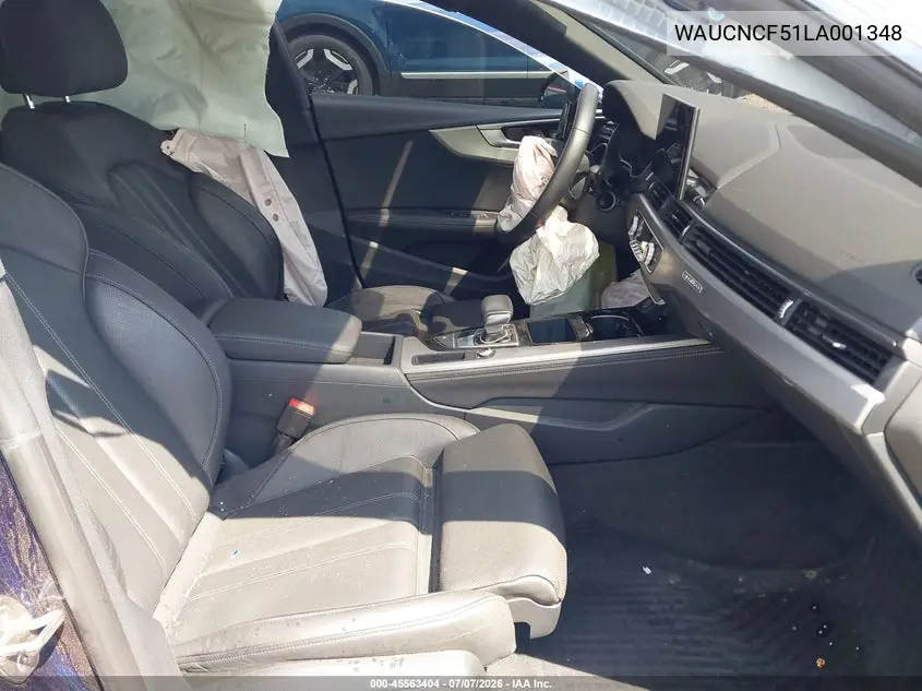 2020 Audi A5 Sportback Premium Plus 45 Tfsi Quattro S Tronic VIN: WAUCNCF51LA001348 Lot: 45563404