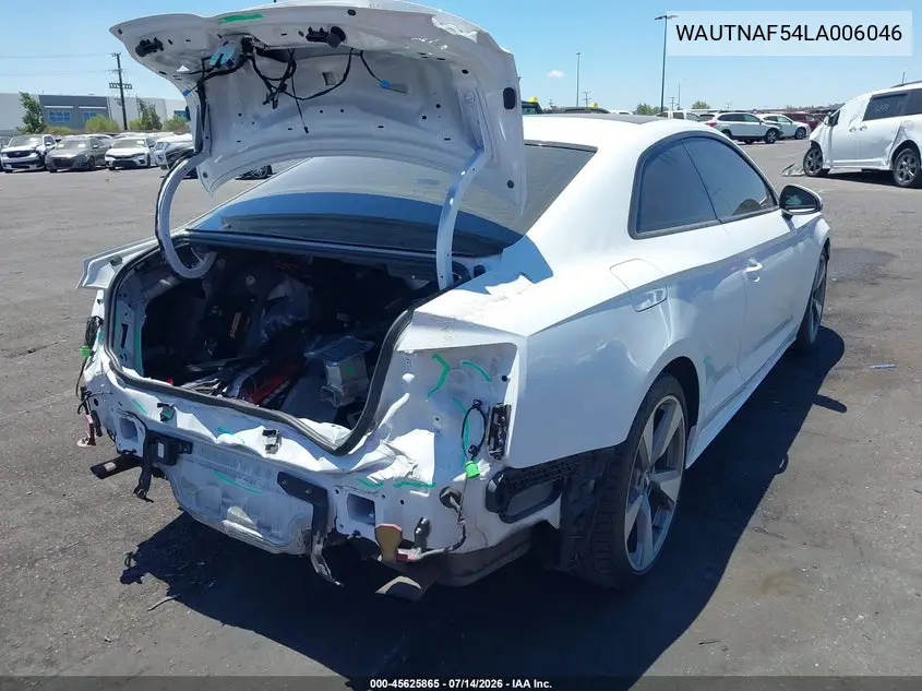 2020 Audi A5 Premium Plus 45 Tfsi Quattro S Tronic VIN: WAUTNAF54LA006046 Lot: 45625865