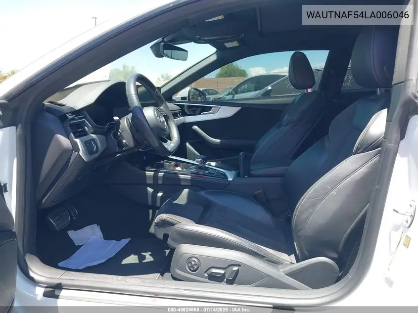 2020 Audi A5 Premium Plus 45 Tfsi Quattro S Tronic VIN: WAUTNAF54LA006046 Lot: 45625865