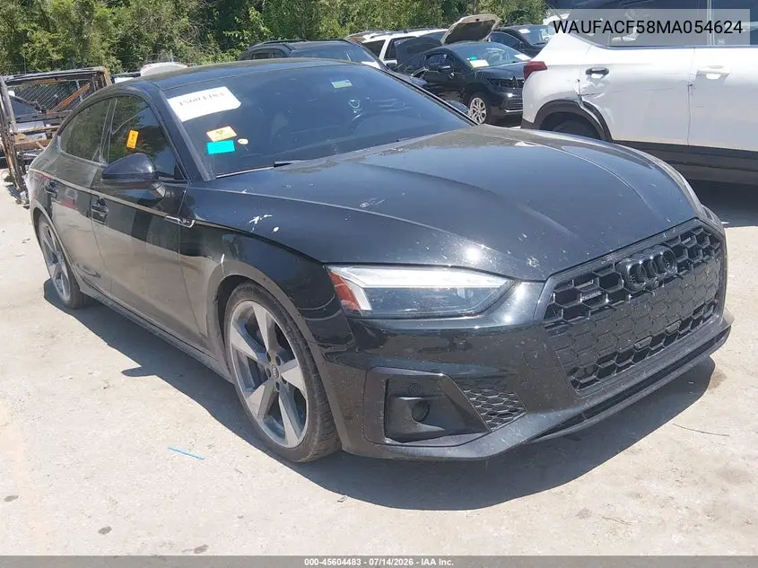 2021 Audi A5 Sportback Premium Plus 45 Tfsi Quattro S Tronic VIN: WAUFACF58MA054624 Lot: 45604483