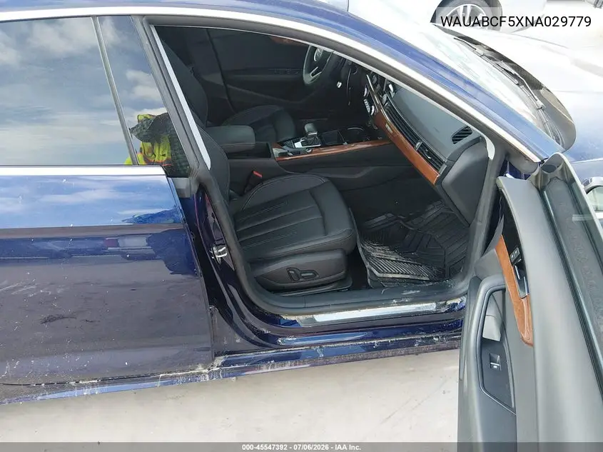 2022 Audi A5 Sportback Premium 40 Tfsi Quattro S Tronic VIN: WAUABCF5XNA029779 Lot: 45547392