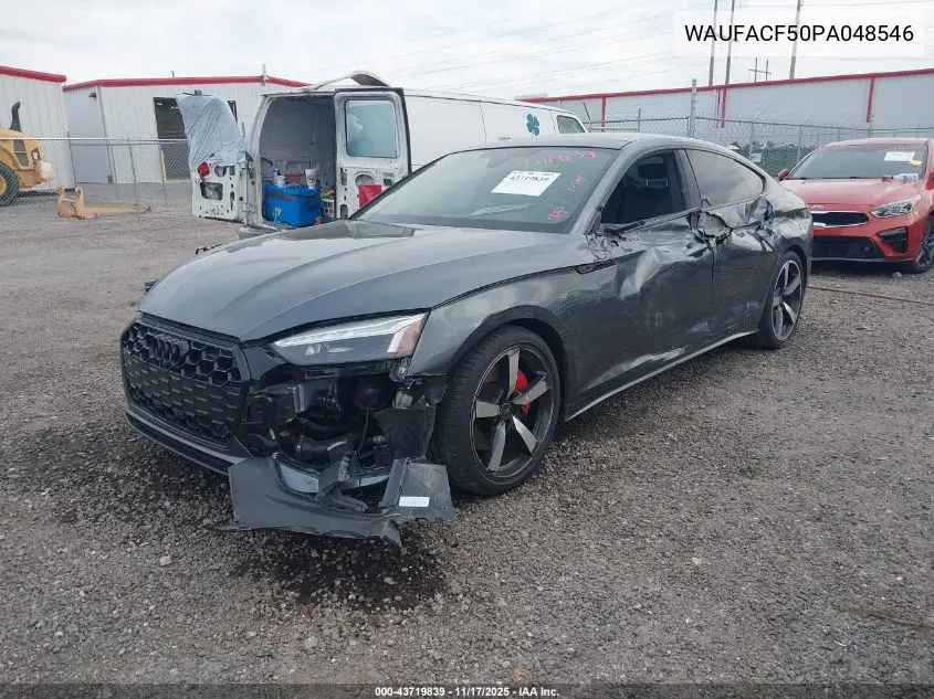 WAUFACF50PA048546 2023 Audi A5 Sportback Premium Plus 45 Tfsi S Line Quattro S Tronic