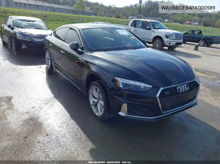 WAUBBCF54PA000589 2023 Audi A5 Sportback Prestige 40 Tfsi Quattro S Tronic