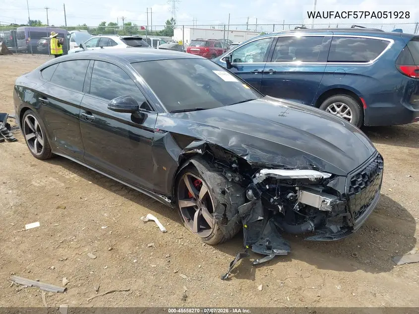 2023 Audi A5 Sportback Premium Plus 45 Tfsi S Line Quattro S Tronic VIN: WAUFACF57PA051928 Lot: 45558270