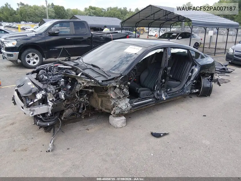2023 Audi A5 Sportback Premium Plus 45 Tfsi S Line Quattro S Tronic VIN: WAUFACF52PA007187 Lot: 45558725