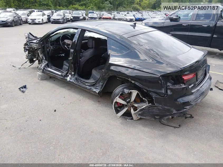 2023 Audi A5 Sportback Premium Plus 45 Tfsi S Line Quattro S Tronic VIN: WAUFACF52PA007187 Lot: 45558725
