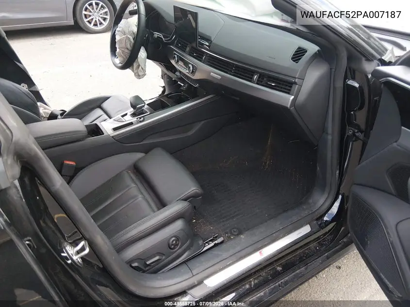 2023 Audi A5 Sportback Premium Plus 45 Tfsi S Line Quattro S Tronic VIN: WAUFACF52PA007187 Lot: 45558725