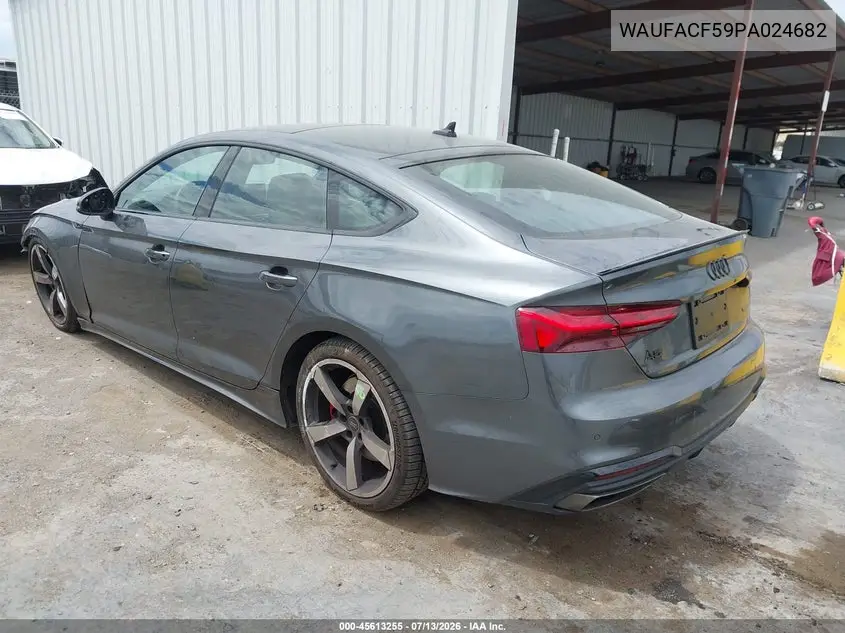 2023 Audi A5 Sportback Premium Plus 45 Tfsi S Line Quattro S Tronic VIN: WAUFACF59PA024682 Lot: 45613255