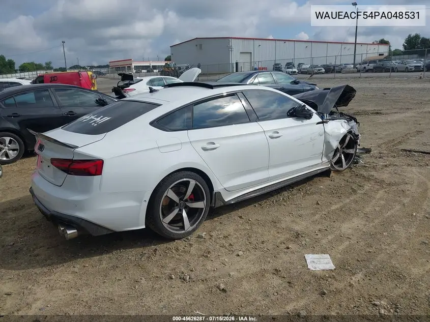 2023 Audi A5 Sportback Prestige 45 Tfsi S Line Quattro S Tronic VIN: WAUEACF54PA048531 Lot: 45626287
