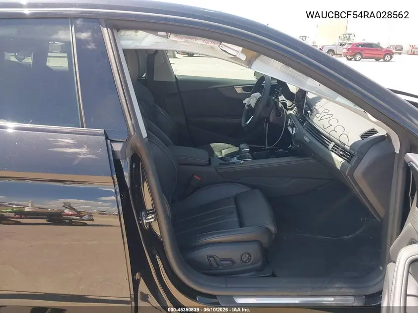 2024 Audi A5 Sportback Premium Plus 40 Tfsi Quattro S Tronic VIN: WAUCBCF54RA028562 Lot: 45350839