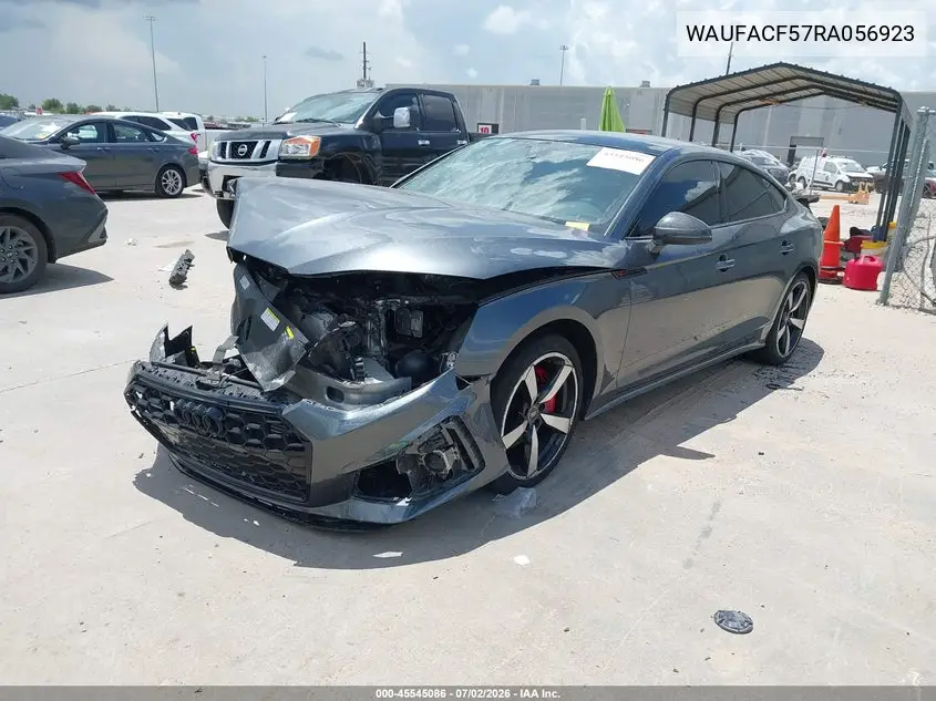 2024 Audi A5 Sportback Premium Plus 45 Tfsi Quattro S Tronic VIN: WAUFACF57RA056923 Lot: 45545086