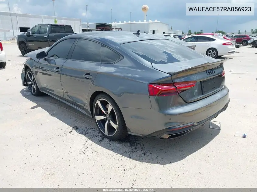 2024 Audi A5 Sportback Premium Plus 45 Tfsi Quattro S Tronic VIN: WAUFACF57RA056923 Lot: 45545086