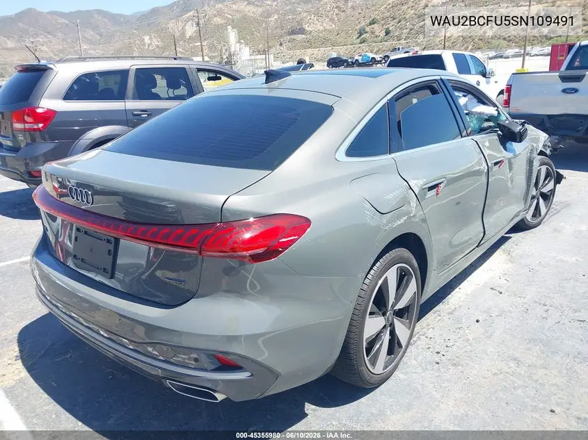 2025 Audi All-New A5 Premium Plus Tfsi Quattro S Tronic VIN: WAU2BCFU5SN109491 Lot: 45355980