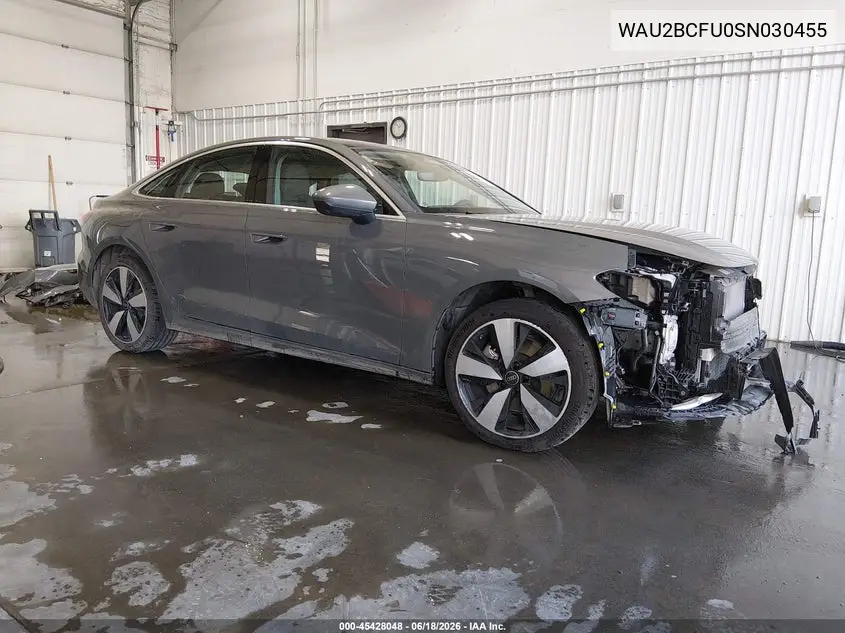 2025 Audi All-New A5 Premium Plus Tfsi Quattro S Tronic VIN: WAU2BCFU0SN030455 Lot: 45428048