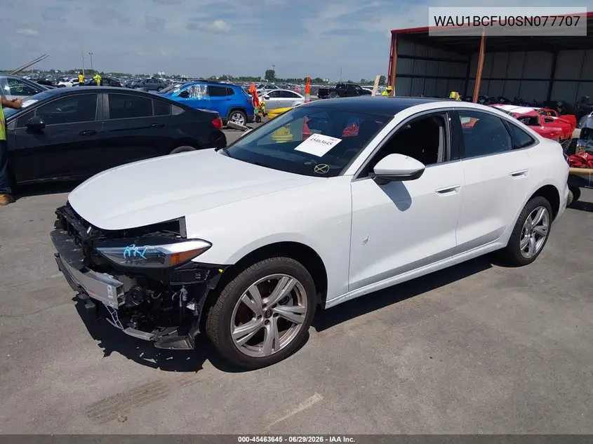 2025 Audi All-New A5 Premium Tfsi Quattro S Tronic VIN: WAU1BCFU0SN077707 Lot: 45463645
