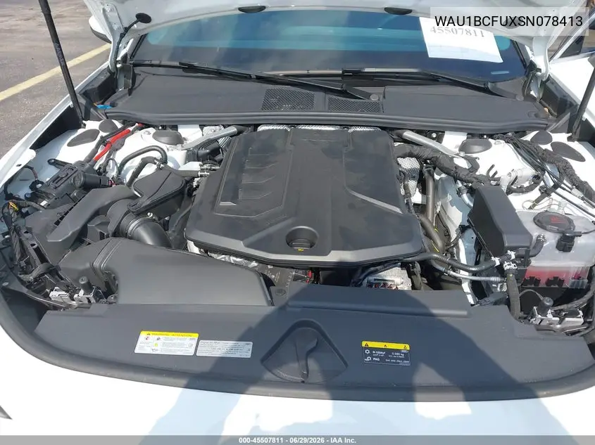 2025 Audi All-New A5 Premium Tfsi Quattro S Tronic VIN: WAU1BCFUXSN078413 Lot: 45507811