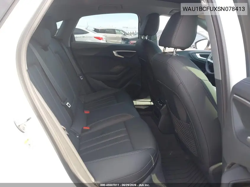 2025 Audi All-New A5 Premium Tfsi Quattro S Tronic VIN: WAU1BCFUXSN078413 Lot: 45507811