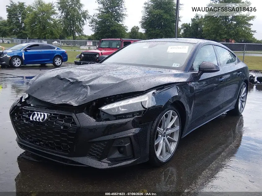 2025 Audi A5 Sportback Premium 45 Tfsi S Line Quattro S Tronic VIN: WAUDACF58SA018436 Lot: 45521623