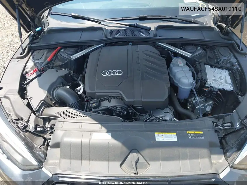 2025 Audi A5 Sportback Premium Plus 45 Tfsi S Line Quattro S Tronic VIN: WAUFACF54SA019110 Lot: 45575743