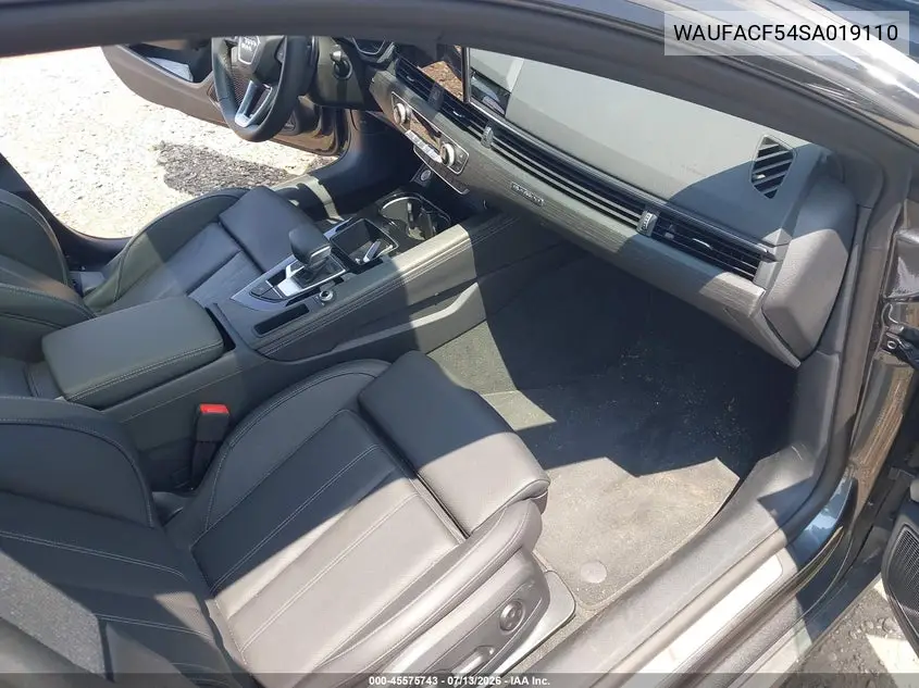 2025 Audi A5 Sportback Premium Plus 45 Tfsi S Line Quattro S Tronic VIN: WAUFACF54SA019110 Lot: 45575743