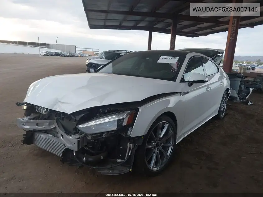 2025 Audi A5 Sportback Premium 45 Tfsi S Line Quattro S Tronic VIN: WAUDACF5XSA007146 Lot: 45644360