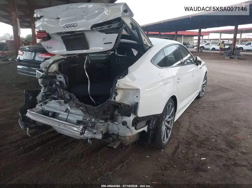 2025 Audi A5 Sportback Premium 45 Tfsi S Line Quattro S Tronic VIN: WAUDACF5XSA007146 Lot: 45644360