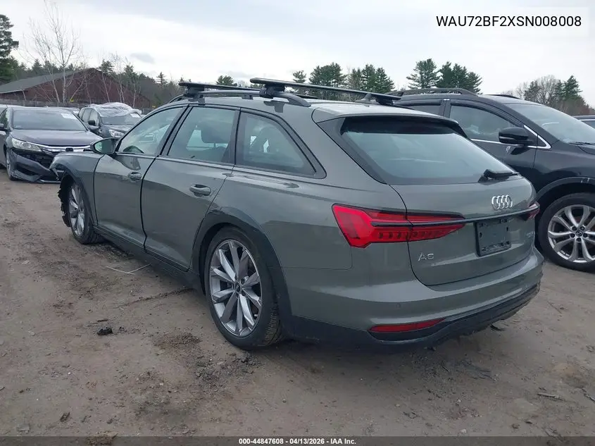 2025 Audi A6 Allroad Premium Plus 55 Tfsi Quattro S Tronic VIN: WAU72BF2XSN008008 Lot: 44847608