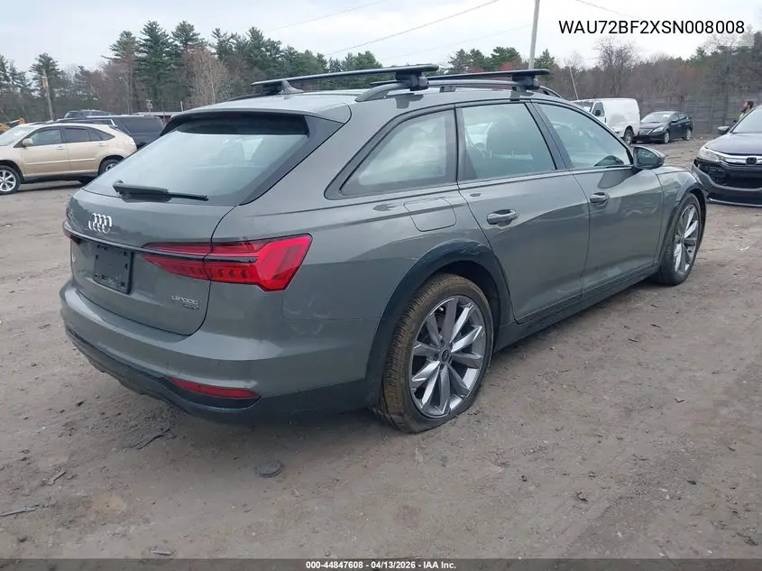 2025 Audi A6 Allroad Premium Plus 55 Tfsi Quattro S Tronic VIN: WAU72BF2XSN008008 Lot: 44847608