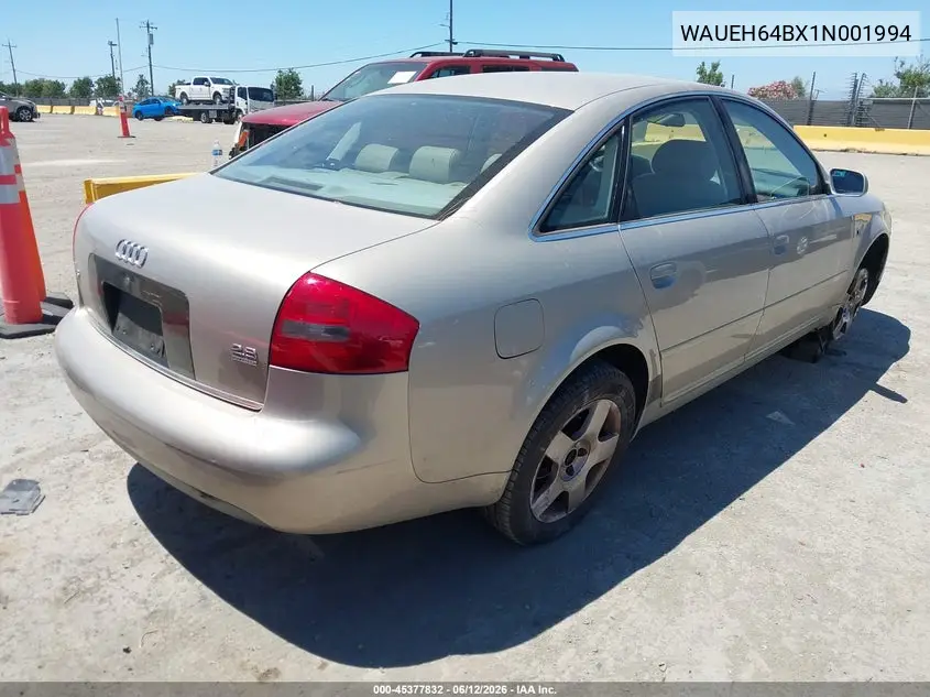 2001 Audi A6 VIN: WAUEH64BX1N001994 Lot: 45377832