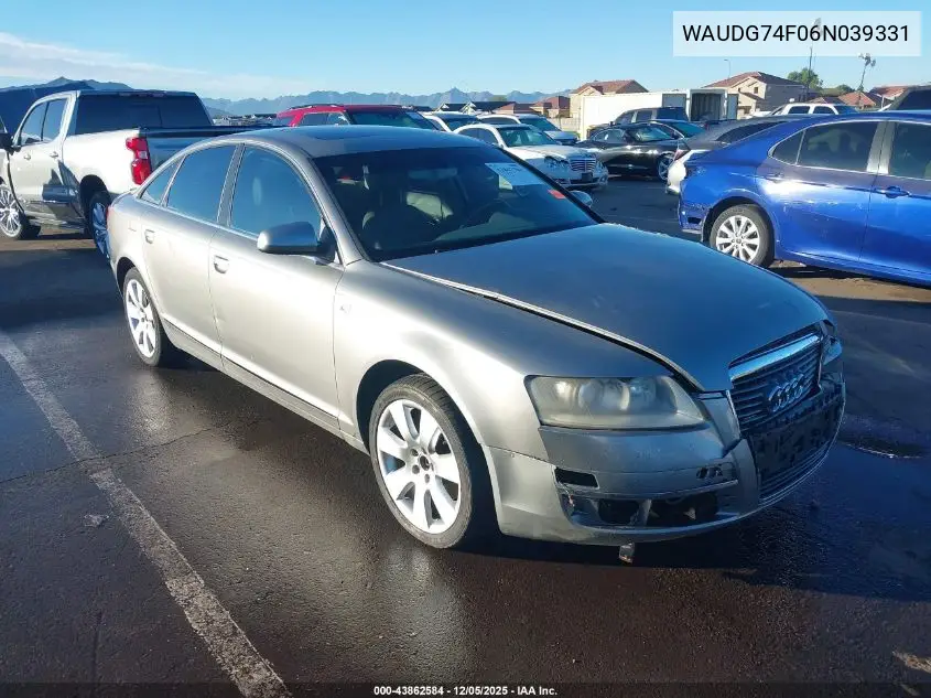 WAUDG74F06N039331 2006 Audi A6 3.2